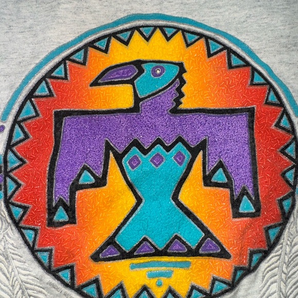 Screen Stars Best 90’s Native American Puff Ink Design: Taos, New Mexico Tee: M - Picture 3 of 6